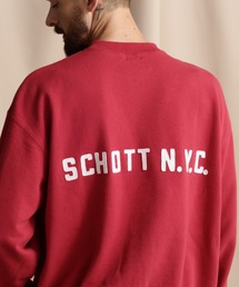 schott（ショット）の「【WEB LIMITED】Schott/ショット/SMALL BULL  CREW SWEAT/スモール ブルドッグ クルースウェット（スウェット・メンズ）」