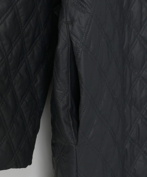 yuw（ユウ）の「フリルカラーキルティングコート 970755（ナイロン