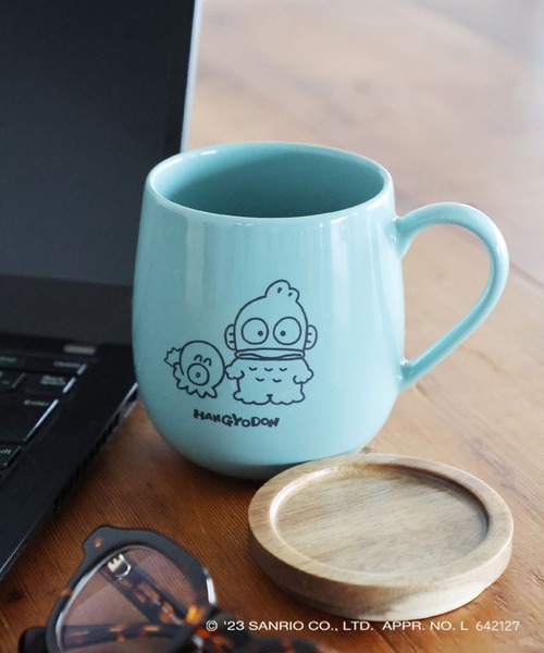 LEPSIM(レプシィム)の「【サンリオキャラクターズ】蓋付きマグカップ 904443(グラス/マグカップ/タンブラー・レディース・ブルー/オフホワイト/オレンジ・ONE SIZE)」の2枚目の写真