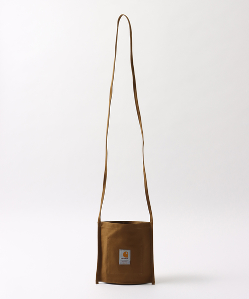 417 EDIFICE（フォーワンセブンエディフィス）の「【RAMIDUS×CARHART】 NEWSPAPER BAG（クラッチバッグ・メンズ・ホワイト/ブラウン・FREE）」の4枚目の写真