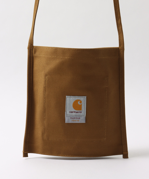 417 EDIFICE（フォーワンセブンエディフィス）の「【RAMIDUS×CARHART】 NEWSPAPER BAG（クラッチバッグ・メンズ・ホワイト/ブラウン・FREE）」の8枚目の写真