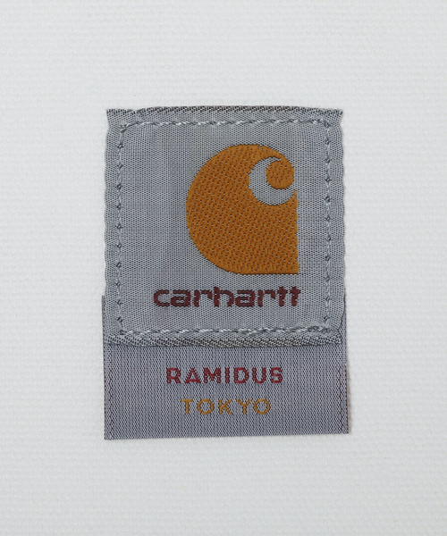 417 EDIFICE（フォーワンセブンエディフィス）の「【RAMIDUS×CARHART】 NEWSPAPER BAG（クラッチバッグ・メンズ・ホワイト/ブラウン・FREE）」の16枚目の写真