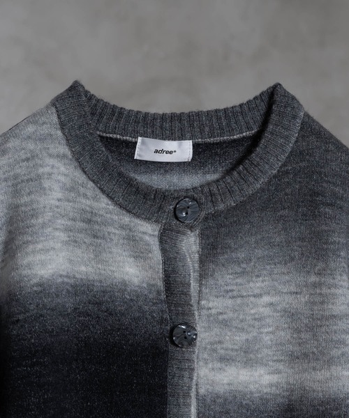 2way gradation knit cardigan/2wayグラデーションカーディガン(カーディガン/ボレロ)|adree(アドリー) 2way gradation knit cardigan/2wayグラデーションカーディガン(カーディガン/ボレロ)|adree(アドリー)
