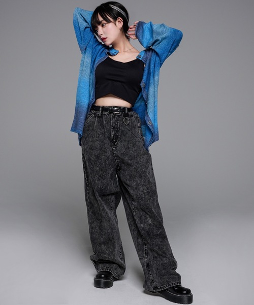 2way gradation knit cardigan/2wayグラデーションカーディガン(カーディガン/ボレロ)|adree(アドリー) 2way gradation knit cardigan/2wayグラデーションカーディガン(カーディガン/ボレロ)|adree(アドリー)