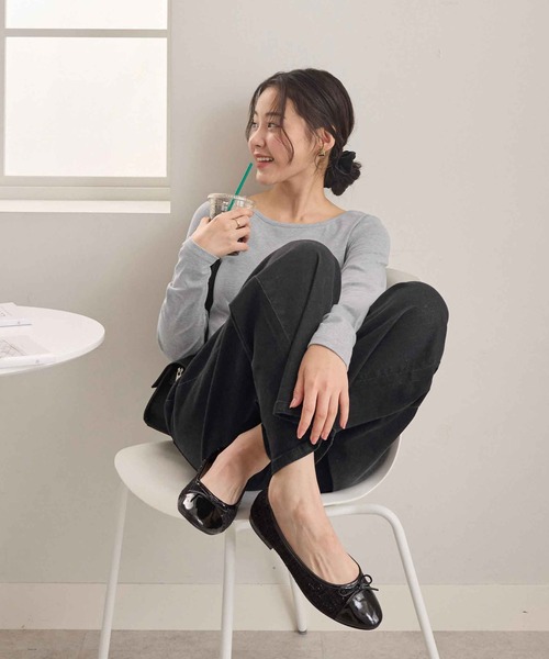 CHAN ME（チャンミ）の「【選べる2丈】ウエストボタンデニムワイドパンツ（デニムパンツ・レディース・インディゴブルー/ブルー/ライトブルー/ブラック/ブラック系その他/ブルー系その他/ブラック系その他2/サックスブルー・X-LARGE/XP/LARGE/LP/MP/SP/MEDIUM/SMALL/SS/X-SMALL）」の21枚目の写真