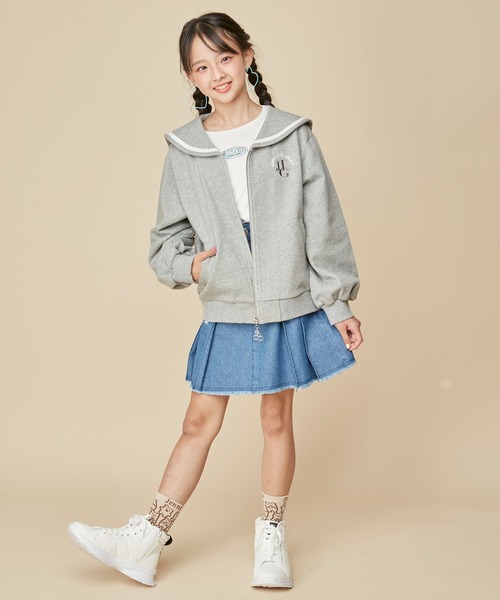 JENNI love（ジェニィラブ）の「【ウエスト調整可能】ダメージデニム