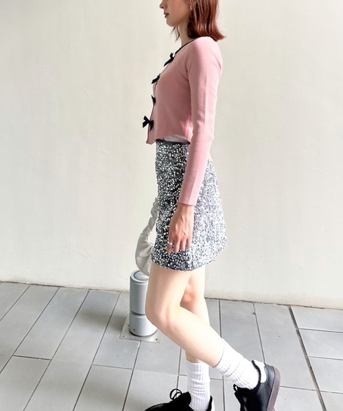 ENLIKE(エンリケ)の「スパンコールミニスカート(スカート・レディース・グレー/ブラック・S/M)」の15枚目の写真