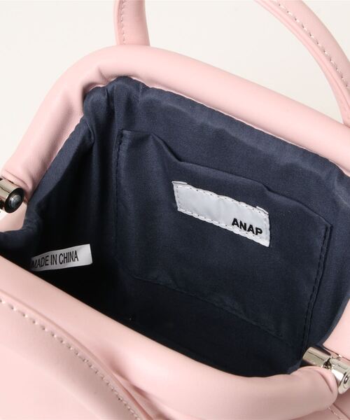 ANAP（アナップ）の「2WAYミニボストンバッグ（ショルダーバッグ・レディース・キャメル/ライトピンク/ダークグレー・FREE）」の7枚目の写真