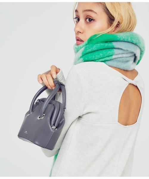 ANAP（アナップ）の「2WAYミニボストンバッグ（ショルダーバッグ・レディース・キャメル/ライトピンク/ダークグレー・FREE）」の8枚目の写真