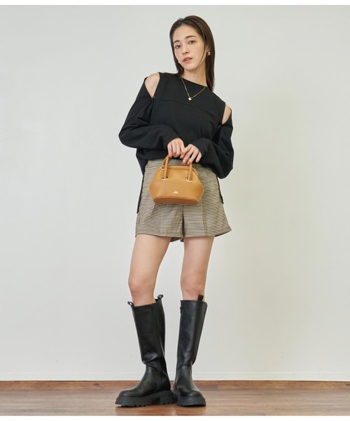 ANAP（アナップ）の「2WAYミニボストンバッグ（ショルダーバッグ・レディース・キャメル/ライトピンク/ダークグレー・FREE）」の16枚目の写真