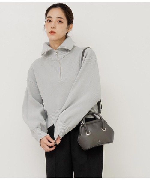 ANAP（アナップ）の「2WAYミニボストンバッグ（ショルダーバッグ・レディース・キャメル/ライトピンク/ダークグレー・FREE）」の9枚目の写真