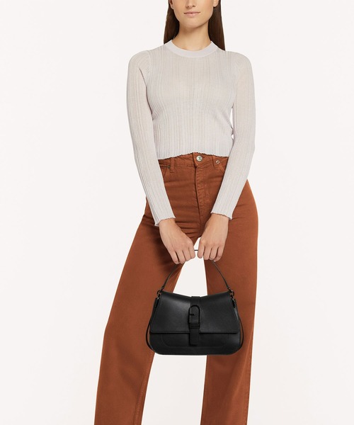 FURLA(フルラ)の「フルラ フロー (Furla Flow) トップハンドルバッグ M(ハンドバッグ・レディース・グレイッシュベージュ/ブラック/オリーブ・ONE SIZE)」の2枚目の写真