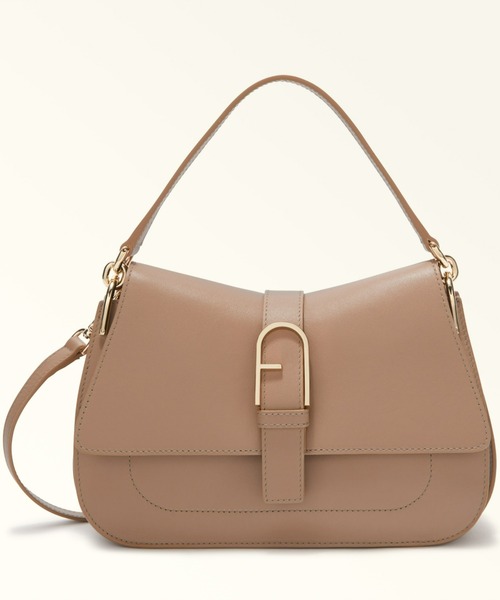 新品■フルラFURLA■トップハンドルバッグ■ゴールド FURLA（フルラ）の「フルラ スフェラ ミニトップハンドルバッグ