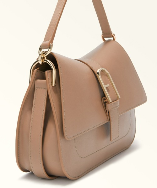新品■フルラFURLA■トップハンドルバッグ■ゴールド FURLA（フルラ）の「フルラ スフェラ ミニトップハンドルバッグ