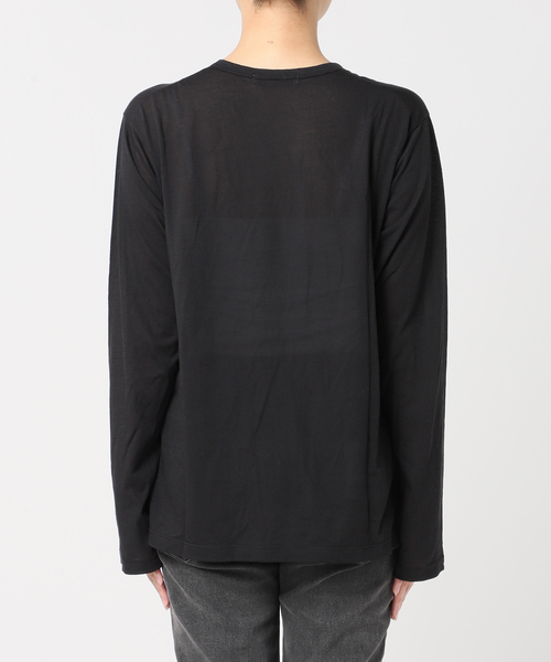 JOURNAL STANDARD relume（ジャーナルスタンダード　レリューム）の「《追加2》シアークルーネックロングTEE（Tシャツ/カットソー・レディース・ホワイト/ブラック/バーガンディー/ライトグレー・FREE）」の11枚目の写真