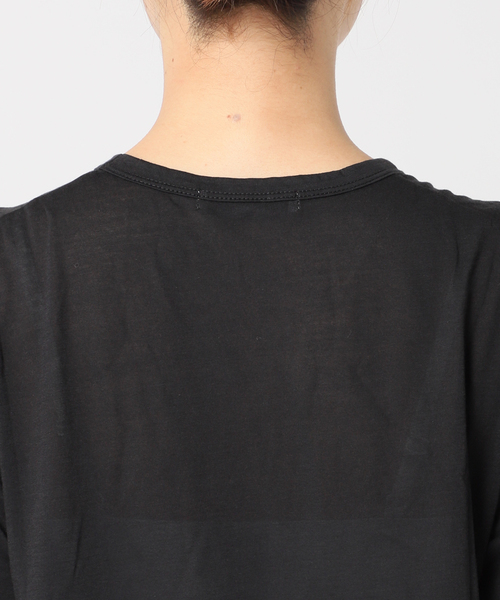 JOURNAL STANDARD relume（ジャーナルスタンダード　レリューム）の「《追加2》シアークルーネックロングTEE（Tシャツ/カットソー・レディース・ホワイト/ブラック/バーガンディー/ライトグレー・FREE）」の13枚目の写真