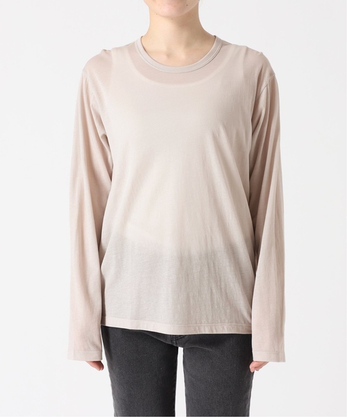 JOURNAL STANDARD relume（ジャーナルスタンダード　レリューム）の「《追加2》シアークルーネックロングTEE（Tシャツ/カットソー・レディース・ホワイト/ブラック/バーガンディー/ライトグレー・FREE）」の21枚目の写真