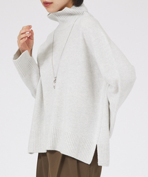 qualite | ファインウールオフタートルニット(ニット/セーター)
