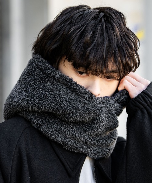 リバーシブル フードウォーマー/2WAY ボアネックウォーマー（ネック