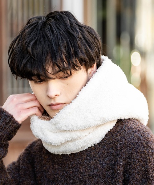 リバーシブル フードウォーマー/2WAY ボアネックウォーマー（ネック