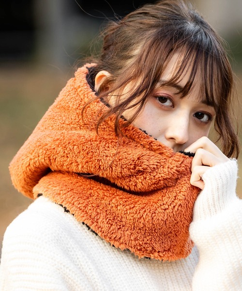 リバーシブル フードウォーマー/2WAY ボアネックウォーマー（ネック