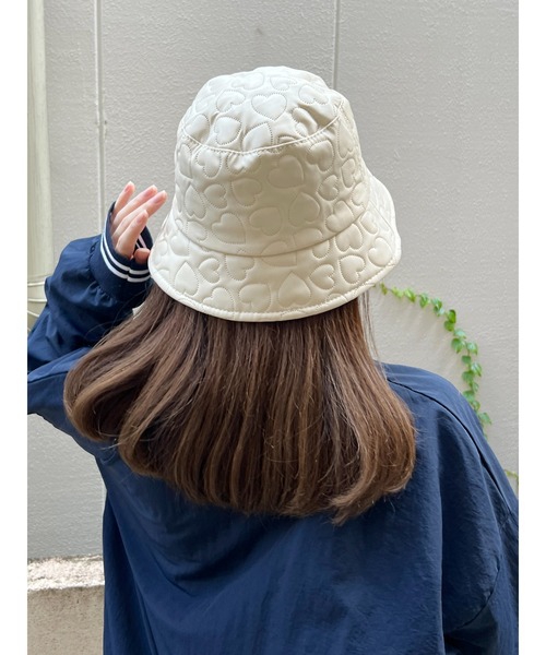 PHILLY（フィリー）の「【PHILLY】ハートキルティングハット（ハット・レディース・アイボリー/ブラック・FREE）」の3枚目の写真