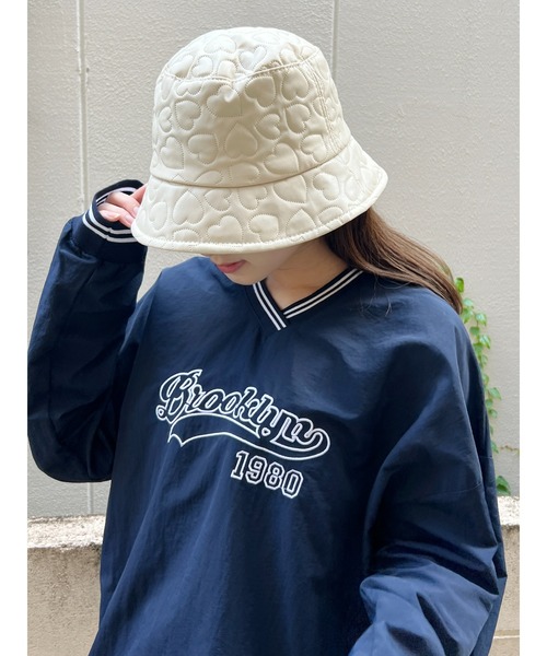 PHILLY（フィリー）の「【PHILLY】ハートキルティングハット（ハット・レディース・アイボリー/ブラック・FREE）」の5枚目の写真