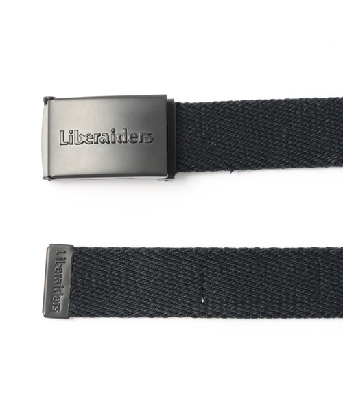 Liberaiders（リベレイダース）の「【Liberaiders / リベレイダース】EMBOSS LOGO BELT（ベルト・メンズ・チャコールグレー/ブラック・FREE）」の4枚目の写真