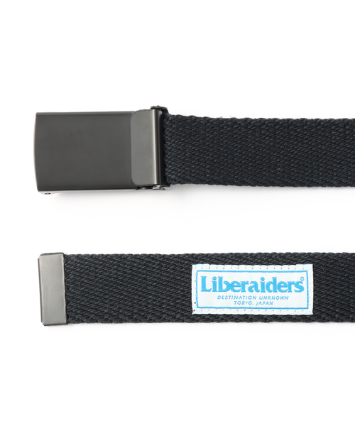 Liberaiders（リベレイダース）の「【Liberaiders / リベレイダース】EMBOSS LOGO BELT（ベルト・メンズ・チャコールグレー/ブラック・FREE）」の5枚目の写真