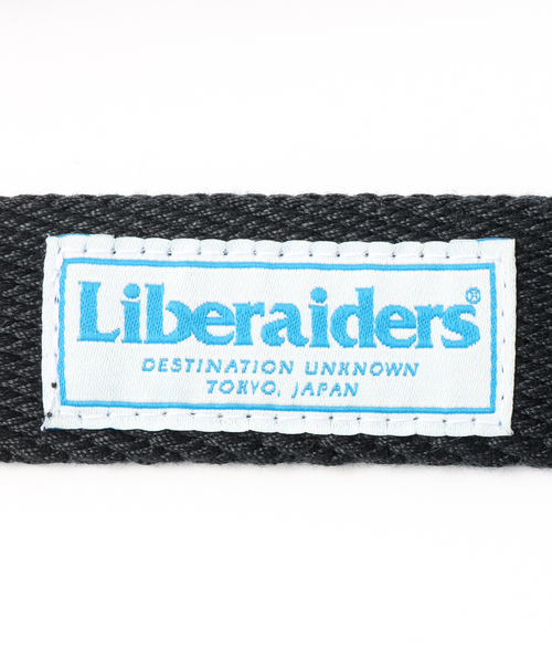 Liberaiders（リベレイダース）の「【Liberaiders / リベレイダース】EMBOSS LOGO BELT（ベルト・メンズ・チャコールグレー/ブラック・FREE）」の9枚目の写真