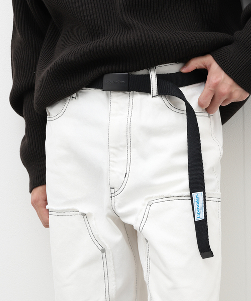 Liberaiders（リベレイダース）の「【Liberaiders / リベレイダース】EMBOSS LOGO BELT（ベルト・メンズ・チャコールグレー/ブラック・FREE）」の10枚目の写真