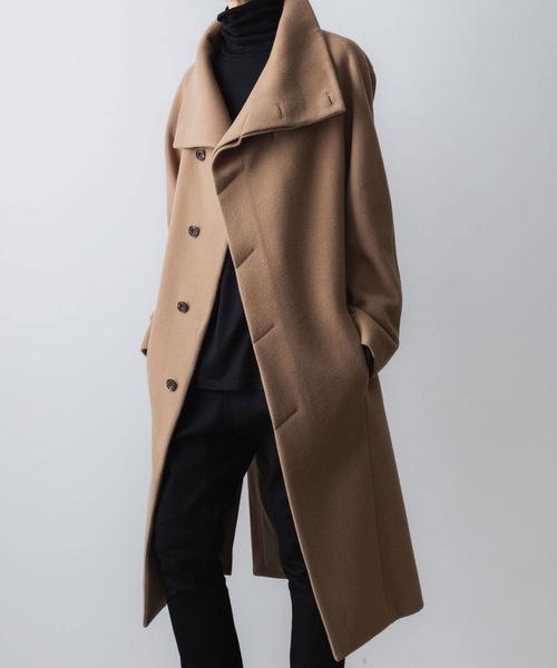 ENGLAND LAMB MELTON STAND COLLAR COAT（ステンカラーコート）｜ato