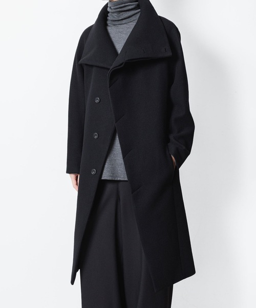 ENGLAND LAMB MELTON STAND COLLAR COAT（ステンカラーコート）｜ato