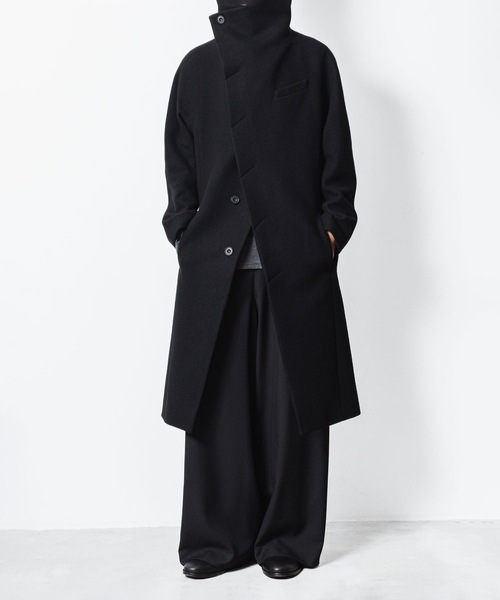ENGLAND LAMB MELTON STAND COLLAR COAT（ステンカラーコート）｜ato