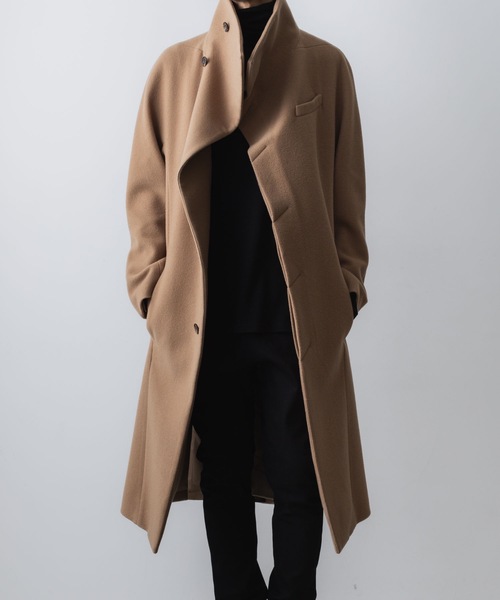 ENGLAND LAMB MELTON STAND COLLAR COAT（ステンカラーコート）｜ato
