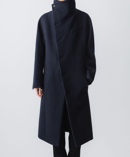 ENGLAND LAMB MELTON STAND COLLAR COAT（ステンカラーコート）｜ato