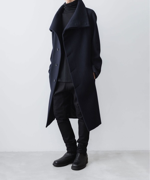 ENGLAND LAMB MELTON STAND COLLAR COAT（ステンカラーコート）｜ato