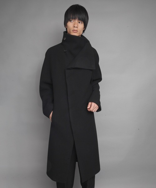ENGLAND LAMB MELTON STAND COLLAR COAT（ステンカラーコート