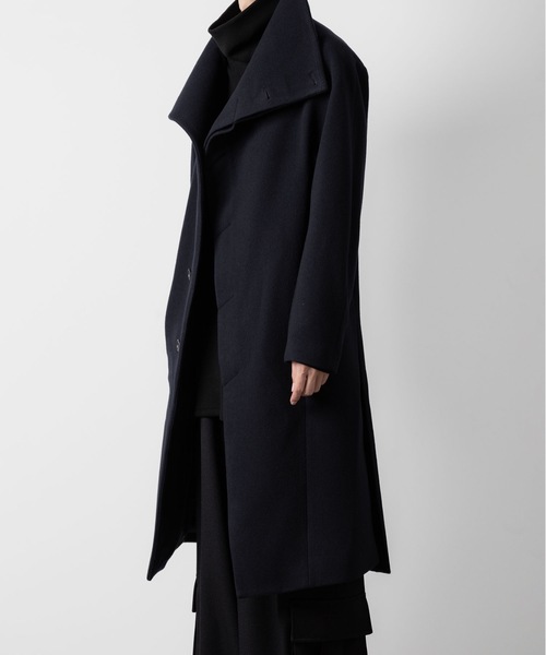 ENGLAND LAMB MELTON STAND COLLAR COAT（ステンカラーコート