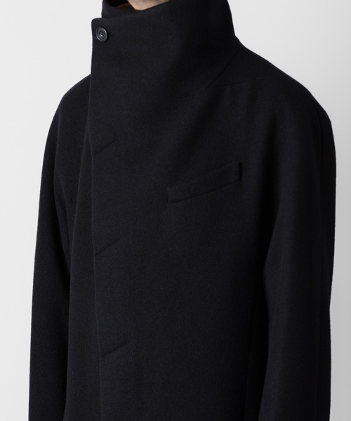 ENGLAND LAMB MELTON STAND COLLAR COAT（ステンカラーコート