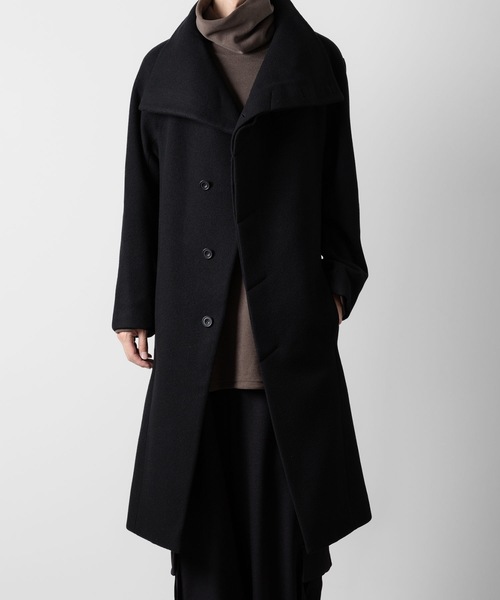 ENGLAND LAMB MELTON STAND COLLAR COAT（ステンカラーコート