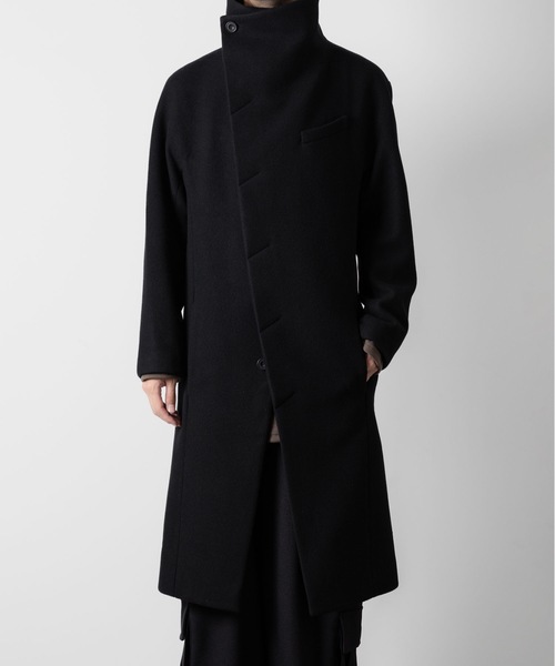 ENGLAND LAMB MELTON STAND COLLAR COAT（ステンカラーコート