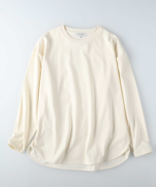 BACK NUMBER（バックナンバー）の「【BACK NUMBER】【エクストラサーモ】ラウンド長袖Ｔシャツ（Tシャツ/カットソー・レディース・キナリ/オフホワイト/ブラック・M/L）」の10枚目の写真