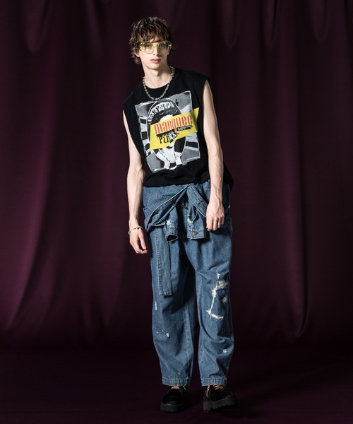 glamb(グラム)の「Holy Punks All in One / ホーリーパンクスオールインワン(つなぎ/オールインワン・メンズ・インディゴブルー・L/M)」の10枚目の写真