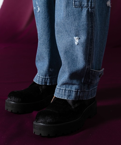 glamb(グラム)の「Holy Punks All in One / ホーリーパンクスオールインワン(つなぎ/オールインワン・メンズ・インディゴブルー・L/M)」の3枚目の写真