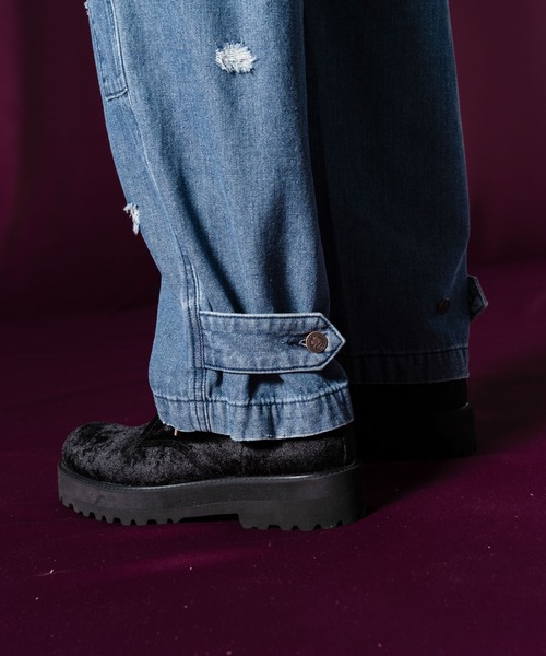 glamb(グラム)の「Holy Punks All in One / ホーリーパンクスオールインワン(つなぎ/オールインワン・メンズ・インディゴブルー・L/M)」の5枚目の写真