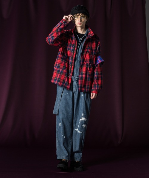 glamb(グラム)の「Holy Punks All in One / ホーリーパンクスオールインワン(つなぎ/オールインワン・メンズ・インディゴブルー・L/M)」の7枚目の写真