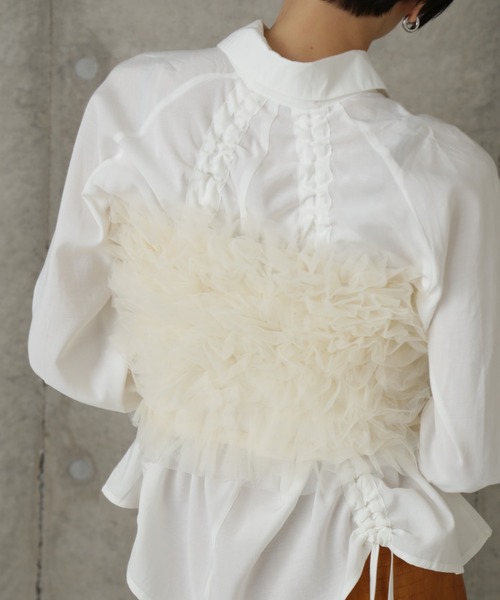 Sister Jane（シスタージェーン）の「(SISTER JANE)チャチャラッフルバンドゥ（その他トップス・レディース・ホワイト・MEDIUM）」の7枚目の写真