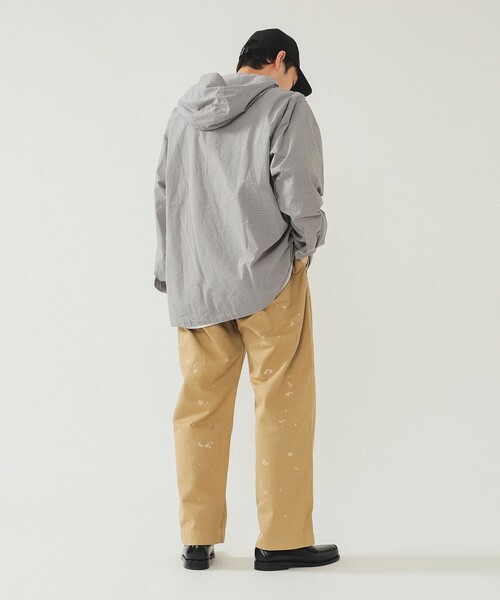 BEAMS（ビームス）の「BEAMS / チェック アノラックパーカー（ブルゾン・メンズ・ライトグレー/ブラウン・M/L/XL/S）」の4枚目の写真