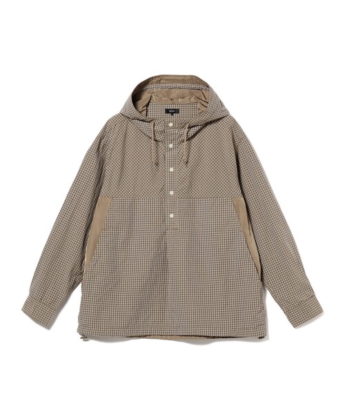 BEAMS（ビームス）の「BEAMS / チェック アノラックパーカー（ブルゾン・メンズ・ライトグレー/ブラウン・M/L/XL/S）」の18枚目の写真
